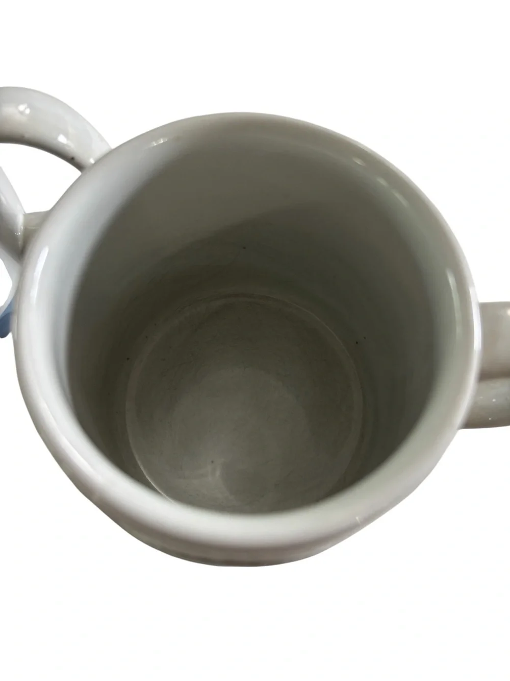Hot Air Balloon‎ Stoneware Mugs Blue, Yellow, White Coffee Set of 2